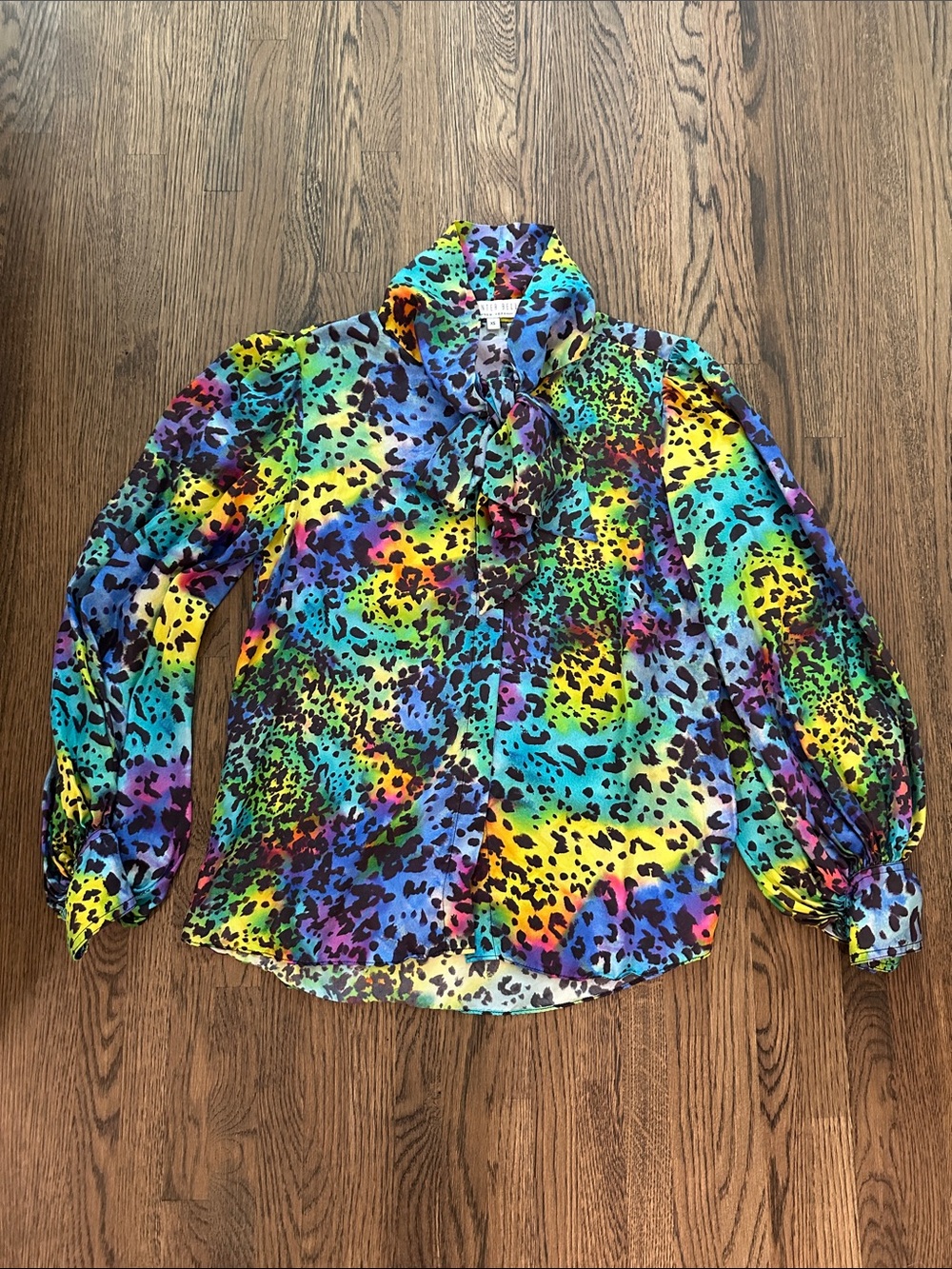 Hunter Bell Rainbow Leopard Tess Blouse